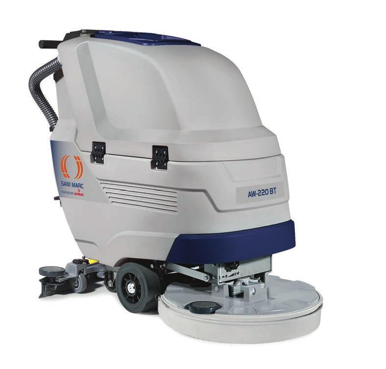 AVAILABLE WITH A 20", 22" AND 26" CLEANING WIDTH, 20" CYLINDRICAL BRUSHES OR 20" ORBITAL PAD Intuitive drive, with only a few easy-to-use controls Compact size ideal for many industries Fully