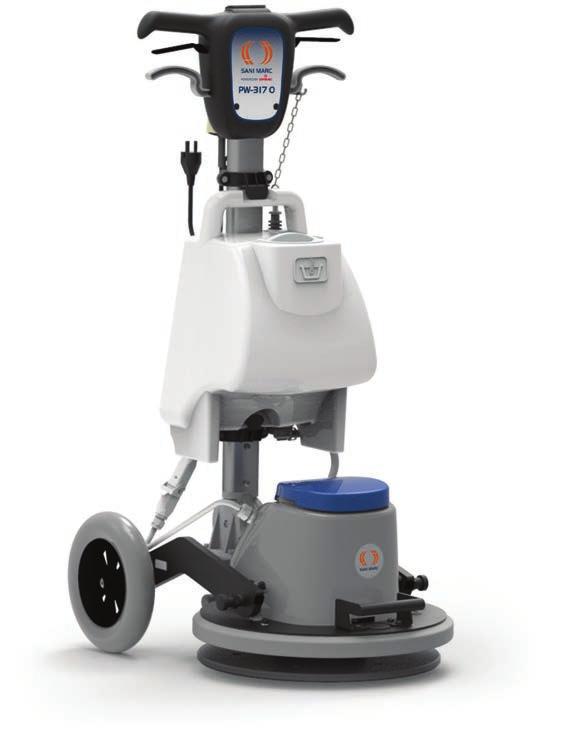 more functionalities 15 litres PW-317 VC-215 EX SINGLE DISC POLISHER Single disc polisher recommended for heavy-duty jobs.