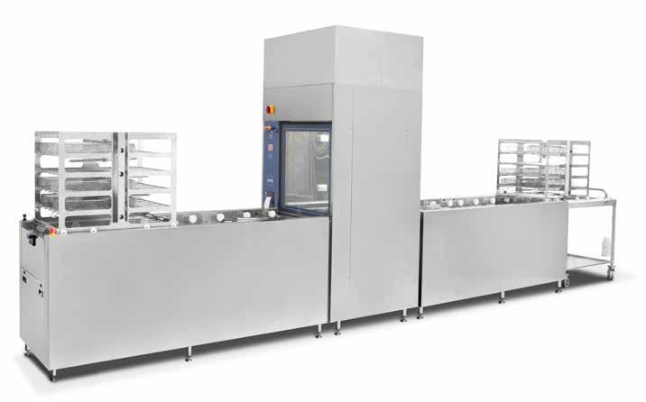 AWD - AUTOMATIC LOADIN/UNLOADIN SYSTEM AUTOMATIC LOADIN/UNLOADIN SYSTEM System for big sterilization departments, that allows the automation of loading and unloading operations.
