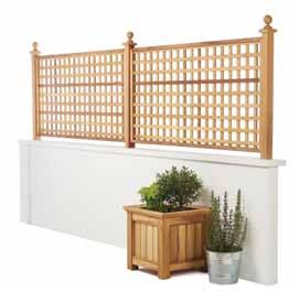 Trellis Panels Available in diagonal or square lattice in either straight or arched top, ideal for greater privacy and security.