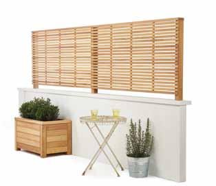 11 colour options The Classic 3 wood varieties Diagonal Trellis A classic decorative 1800mm wide (approx 6 foot) panel available in 7 height sizes.