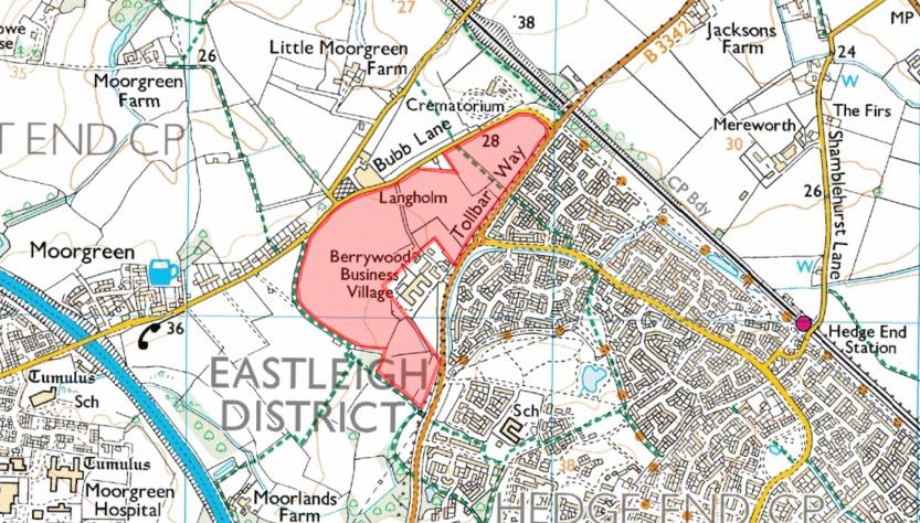 YOUR VEW MATTERS TO US PROPOSED STE AREA Thank you for taking the time to read this information leaflet regarding a proposed residential development within Hedge End.
