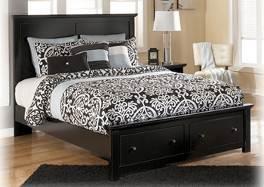 also available (see youth section) Beds available: B138 Maribel Casual cottage design in a solid black finish Drawers accented with dark pewter color knobs