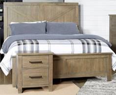 Queen Storage Bed (81/96) No box spring B617 Aldwin (Ashley HS Exclusive) Mane & Mason group made with distressed pine solids and veneers in a rustic weathered grayish
