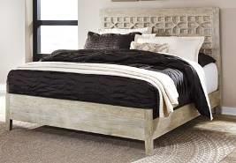 King Sleigh Bed (56/58/94) Queen Sleigh Bed (54/57/96) B729 Mayflyn (Ashley Millennium HS Exclusive) Casual urban group made with reclaimed solid pine wood that includes nail holes, patches, dings,