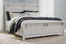 spring B738 Borlend (Signature Design HS Exclusive) Traditional bedroom group made with birch and quarter cut ash veneers and select hardwood solids in a light crosshatch parchment finish Case pieces