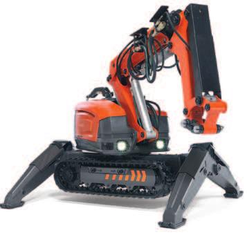 The DXR 310 is ideal for the demolition of building industry materials, as well as demolition of piping, courtyards, stairwells, roofs, balconies, oven linings and
