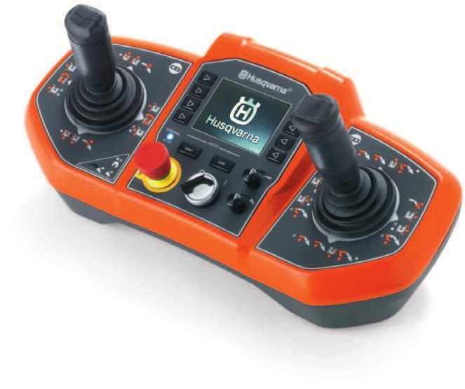 Take control of your work. The remote control is the heart of the Husqvarna DXR 310. It guides everything the machine does in a uniquely simple and convenient manner.