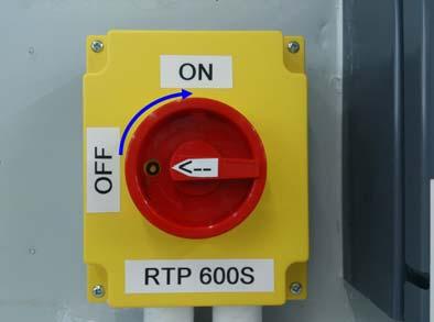 located near the back side of the machine. Lift the floor panel. Find there are two water ball valves labeled RTP-600S.