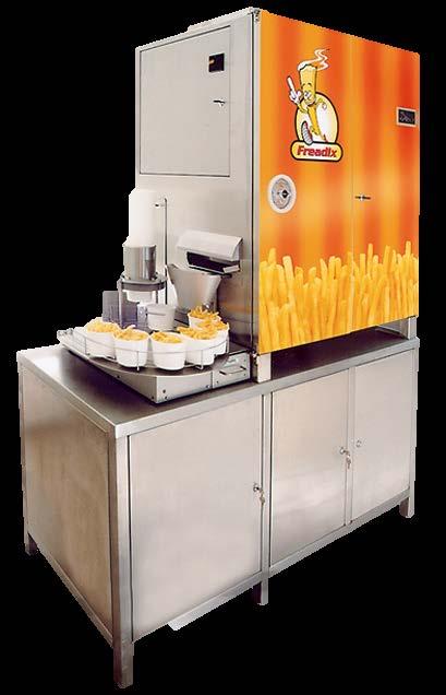 French Fry Machine The application is an automatic French fry machine.