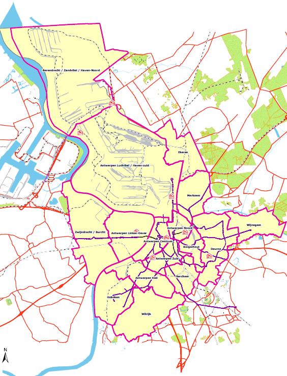 Antwerp Fire Region > 250 km² > 525 000 inhabitants 640