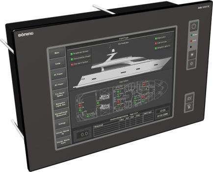 control desk or switchboard; readability in all lighting conditions; automatic brightness adjustment; up to 4 CAN
