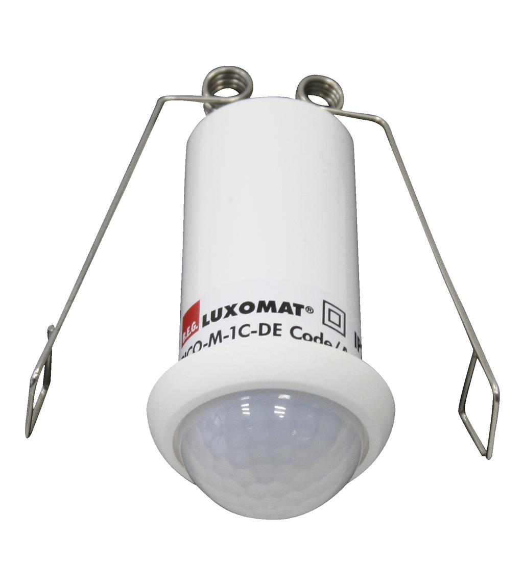 motion detector with its small size of 33 ø x 60 mm (15 mm installation height)