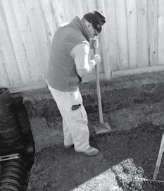 Step 4: Prepare Base The base of the excavation should be smooth soil, flat and free of lumps and debris.