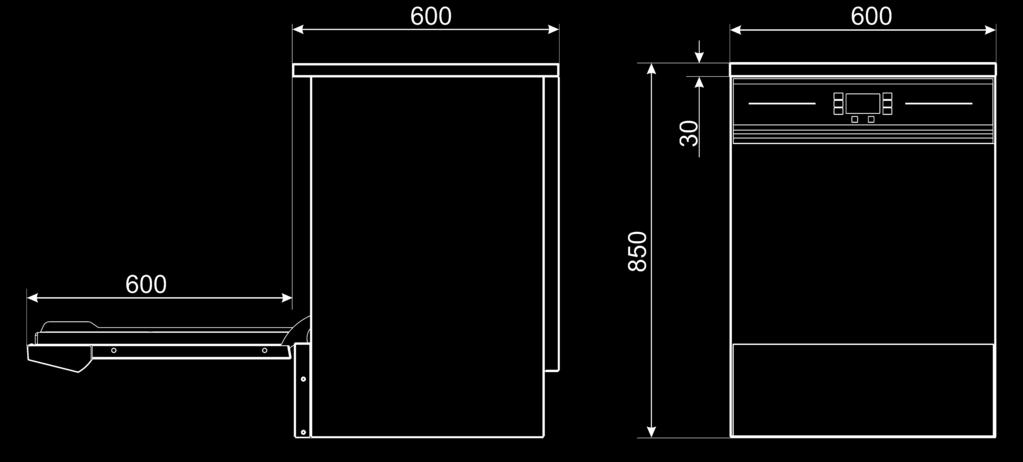 Technical drawing no. 7 HOOD TYPE - Basket 500x500mm Technical drawing no.