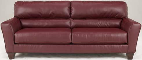 upholstery features top-grain leather in the