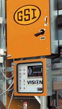 Vision Network Dryer Controls Vision Control The GSI Vision dryer control system features a wide array of settings that offers unparalleled options and control.