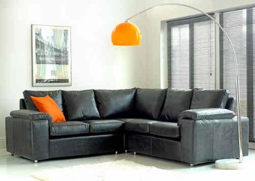 19 Sirocco Corner Sofa The Sirocco features a padded leather cushion rest that its