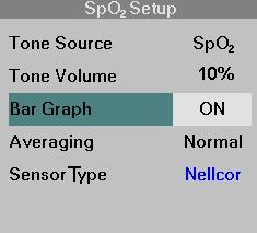 Signal Strength Bar Graph SPO2 MONITORING SETTINGS The monitor can display a pulsing bar graph. The number of illuminated segments is proportional to the pulse amplitude.