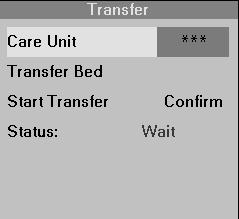 DATA TRANSFER 4. Click on Care Unit. Selection *** is the default and automatically selects all care units.