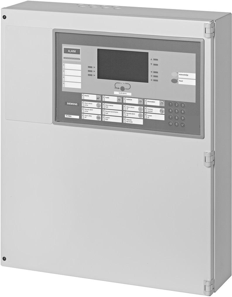 FC700A Fire detection control unit Synova 4-16 Loop analogue addressable control panel 128 devices per loop (SynoLOOP) and up to 1000 devices per panel Up to 24 collective lines for Synova TM 600