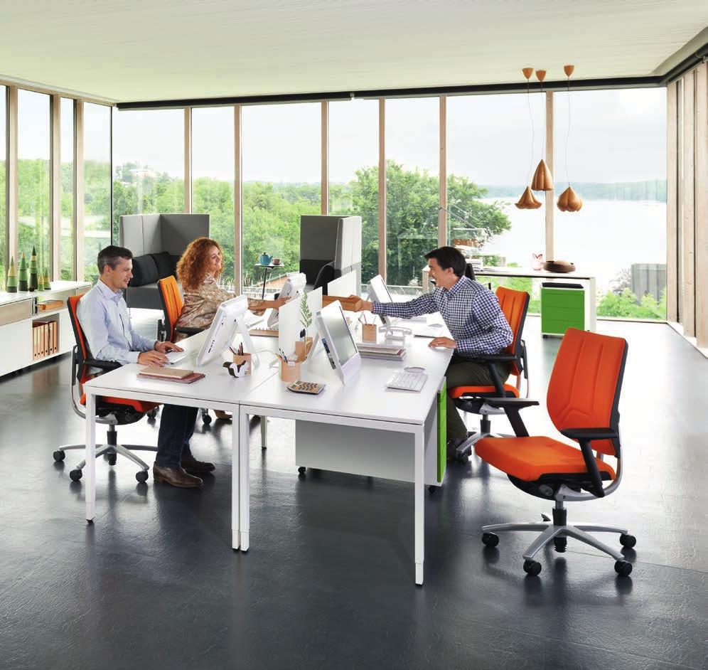 A workplace assistant: The personal pedestal. The mobile and desk-height pedestals are available in various heights.