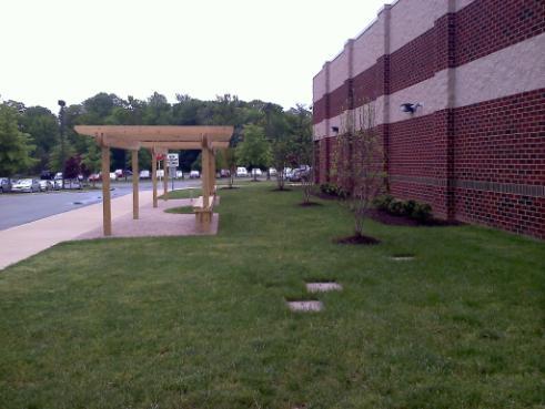 Hjort has generously supported the middle school over the past several years by donating K&H employees time and labor as well as landscaping materials and plants to complete the front planting bed