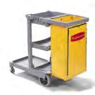 Hard Floor Care S E C T I O N G CON188YW Continental Zippered Vinyl Bag For Janitorial Carts Fits 182, 184 and 186 Janitor Cart. Zippered for easy emptying without heavy lifting. Yellow. 25 Gal.