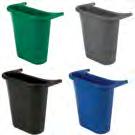8/cs Rubbermaid Deskside Containers Designed to be used in systems with existing office containers and accessories.