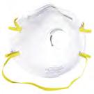 1/50/cs Impact Dust/Mist Respirator With Valve For hot, humid conditions, double shell construction. Exhalation valve allows for greater worker comfort. Provides comfortable tight fitting seal.