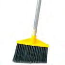 CAR36861 30" 12/cs Impact Large Angled Plastic Broom Angled for hard-to-reach areas. Frayed bristle construction. Waterproof plastic for fine sweeping. 55" H x 13" W. 5 1/2" trim.