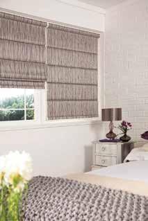 The wide selection of fabrics add a new dimension to the use of blinds as a decorative