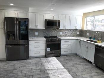 1. Kitchen Room Kitchen Walls and ceilings appear in good condition overall. Flooring is Tile. Heat register present. Accessible outlets operate. Light fixture operates.