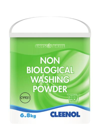 CRYSTALBRITE LAUNDRY S CRYSTALBRITE NON-BIOLOGICAL LAUNDRY A high quality non biological machine laundry powder where built-in enzymes are not required.