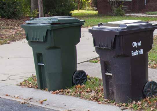 Curbside Service GARBAGE The Sanitation Division provides weekly residential recycling, yard waste and garbage collection services.