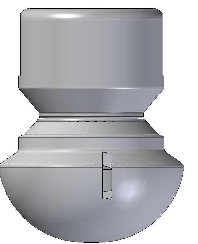 The rotation of the cleaning head is obtained by means of the asymmetric design and arrangement of the surge nozzles.
