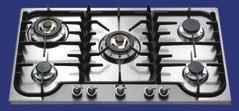 BUILT-IN HOBS More models available in our full range catalogue H 90 CCV & H 90 FCV ual quad ring super wok burners and 3 burners each with different heat outputs (H 90 CCV only) Quad ring super wok