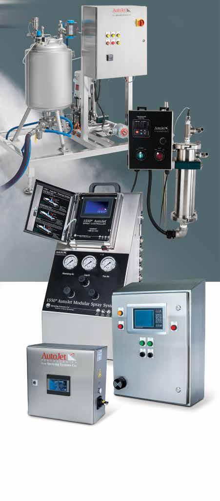 PRECISION SPRAY CONTROL OVERVIEW AUTOJET PRECISION SPRAY CONTROL SYSTEMS: TYPICAL APPLICATIONS IN BAKERIES Spraying oil, butter and flavorings on dough prior to baking to improve taste and appearance