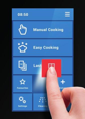 Simply put, the simplest controls on the market. 100% time usage No need to wait for the combi oven to finish its work.