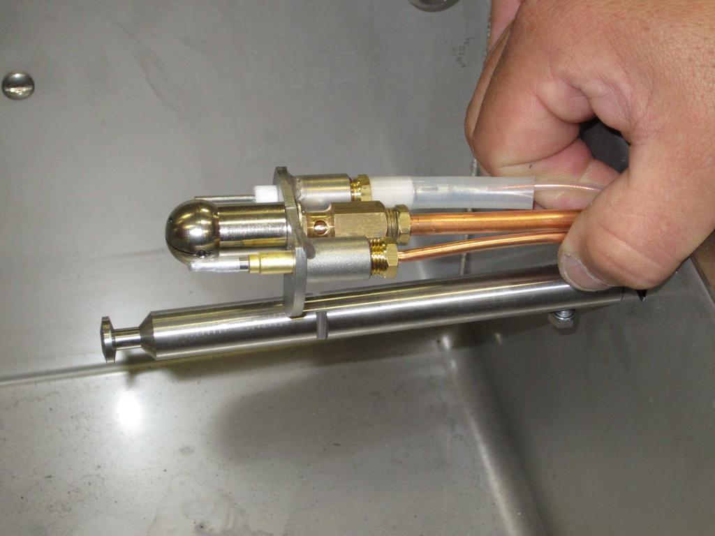 refitted to avoid the risk of arcing For the thermocouple: disconnect the thermocouple from the gas valve (see gas valve chapter) and change the thermocouple For the pilot jet: undo the