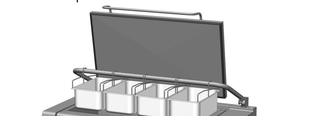ADVANCIA PLUS BRATT PAN Access to technical components Lid Baskets Basket lift bar