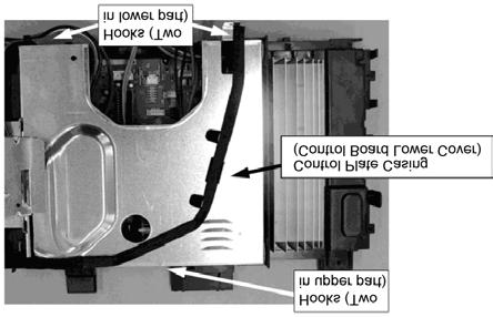 Replace the Control Plate Casing (Black plastic part) together when the Control Board needs to be replaced. Fig. 9 5.