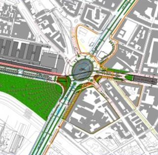 ,000.00. Another important work is the new underpass in Corso Mortara: it is in a former industrial area that is renewing by new residential building, shopping areas and gardens.