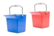 0083 CALL US TODAY Bucket With Side Press Features a comfort grip handle that transfers pressure to the middle of the bucket for easy mop wringing.