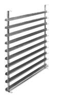 10 9 shelves 3451994 Product name Slide-in pan for 2 canisters including hose feed-through Box for cleaner and greace collector canister (unit stand and mounting rail must be ordered separately)