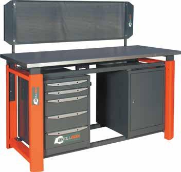 Toollbox Premium series workbenches Overall dimensions The frame of the ToollBox workbench includes massive supports made of 1.
