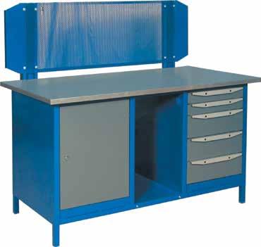 are also supports of the workbench frame). This is also the reason why there is no workbench model without cabinets in the Work series.