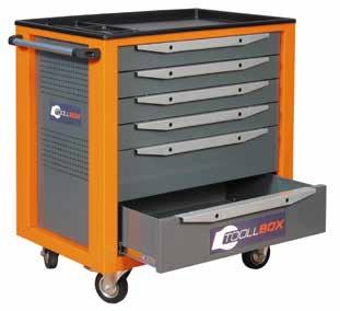 Toollbox Standart series tool carts Overall dimensions ToollBox Standart series tool carts are produced in versions equipped with various numbers of drawers of three standard sizes in height.