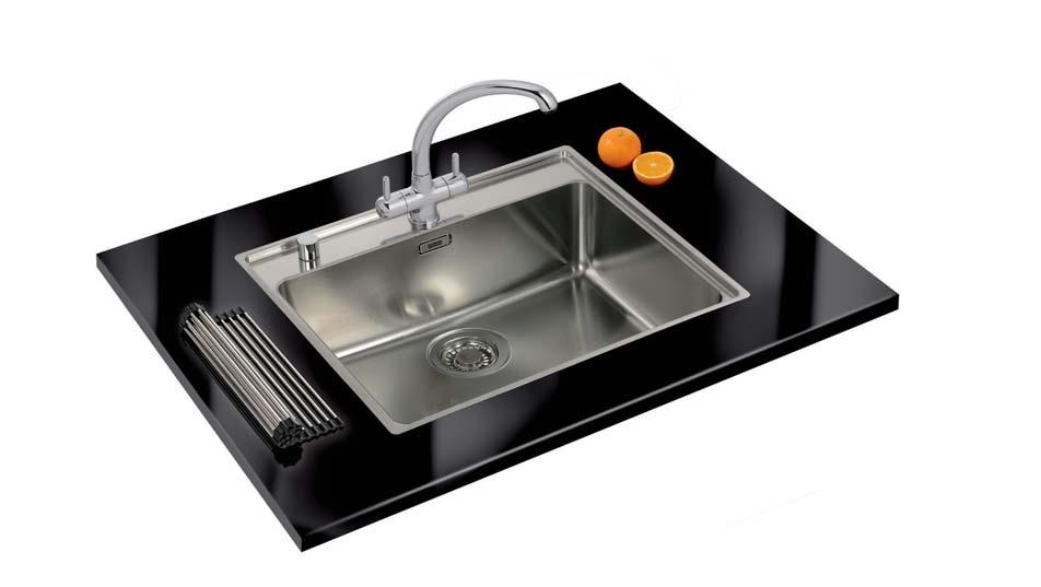 Midas Midas MTX 660 34-16 Stainless Steel sink & Zurich Chrome tap Includes pop-up waste control.