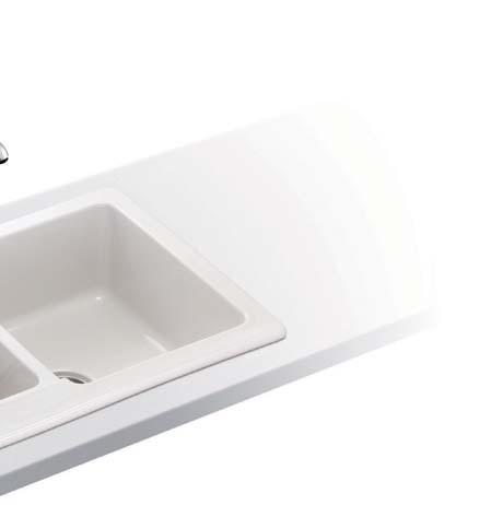 Ceramic Sinks Made from kiln-fired porcelain for a tough, smooth gloss finish able to stand up to even the harshest treatment.